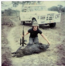 Jon Martyn pig shooting Cape York