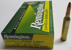 Remington 264 Win Magnum centre fire ammunition