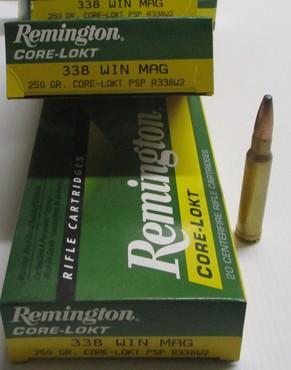 Remington 338 Win Magnum centre fire ammunition
