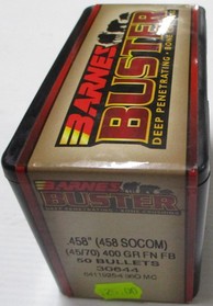 Barnes Buster 45-70 (.458) 400gr Flat nose flat base projectiles
