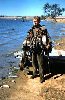 Duck shooting at Lake Hindmarsh