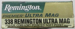 Remington 338 Remington Ultra Mag factory ammunition