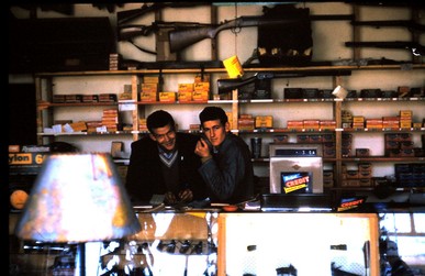 Ron Martyn and Ian Lambert at Brunswick Store